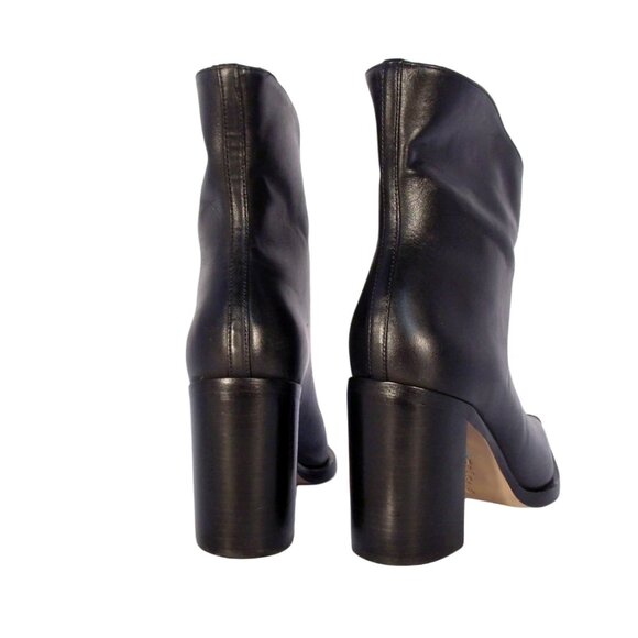 SCHUTZ Blaze $218 Heeled Metal Toe Ankle Boots 6.5 - Made in BRAZIL - Picture 5 of 8